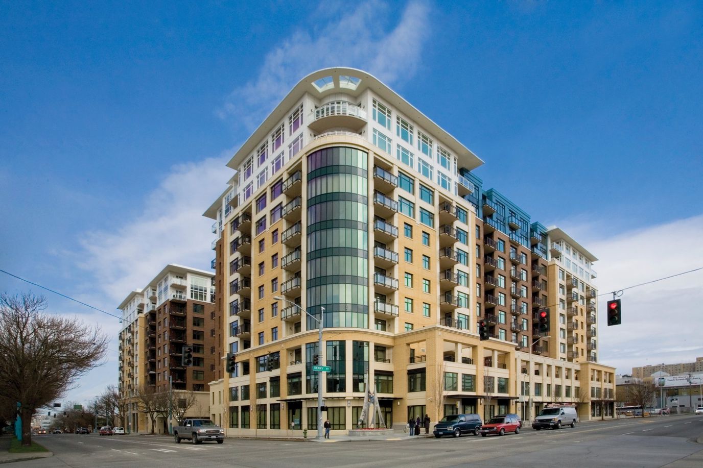 Exterior view of a multi-story assisted living facility