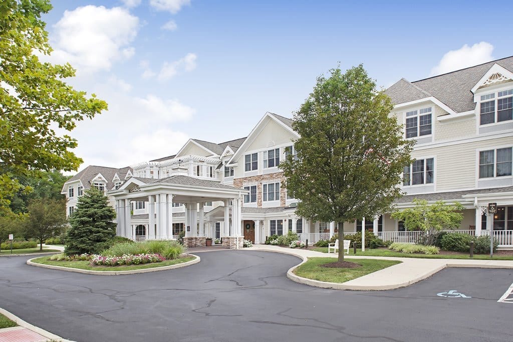 Exterior view of Holland Village senior living facility