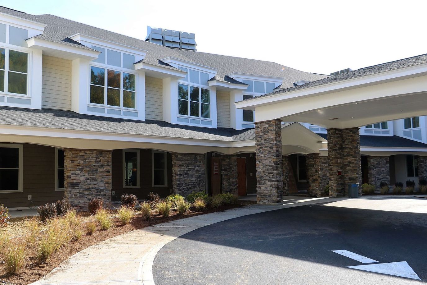 Exterior view of Bowman Place at Olde Bedford entrance