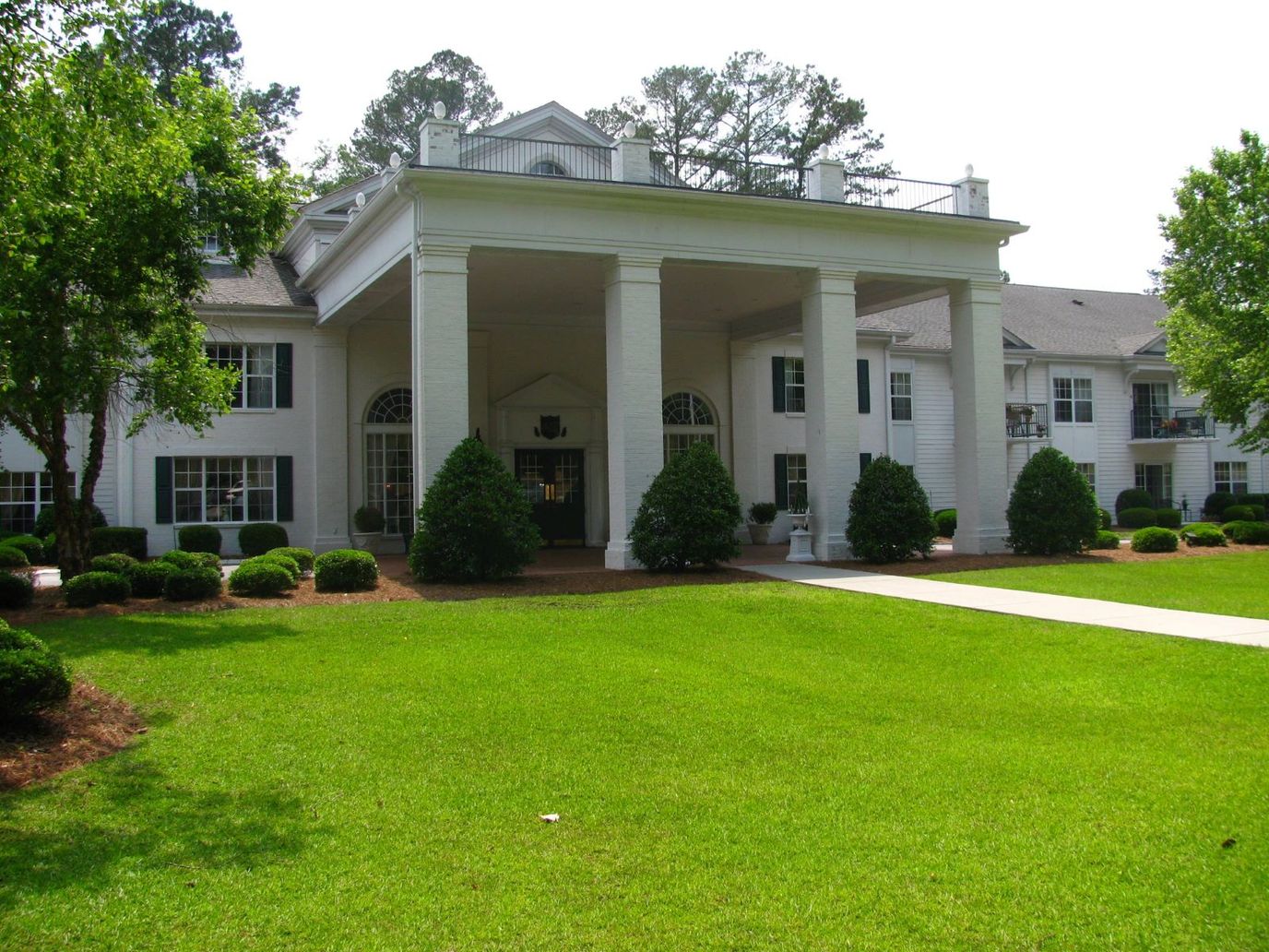 Exterior view of Cumberland Village senior living facility