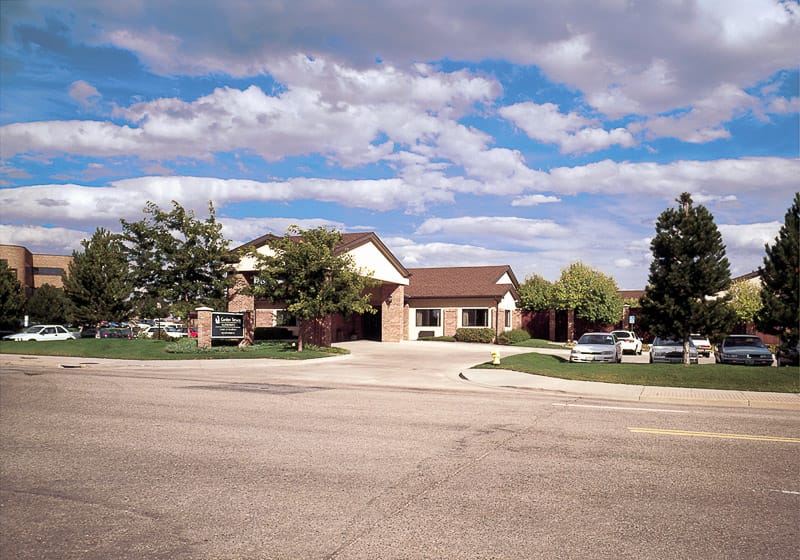 Exterior view of Garden Terrace at Aurora facility