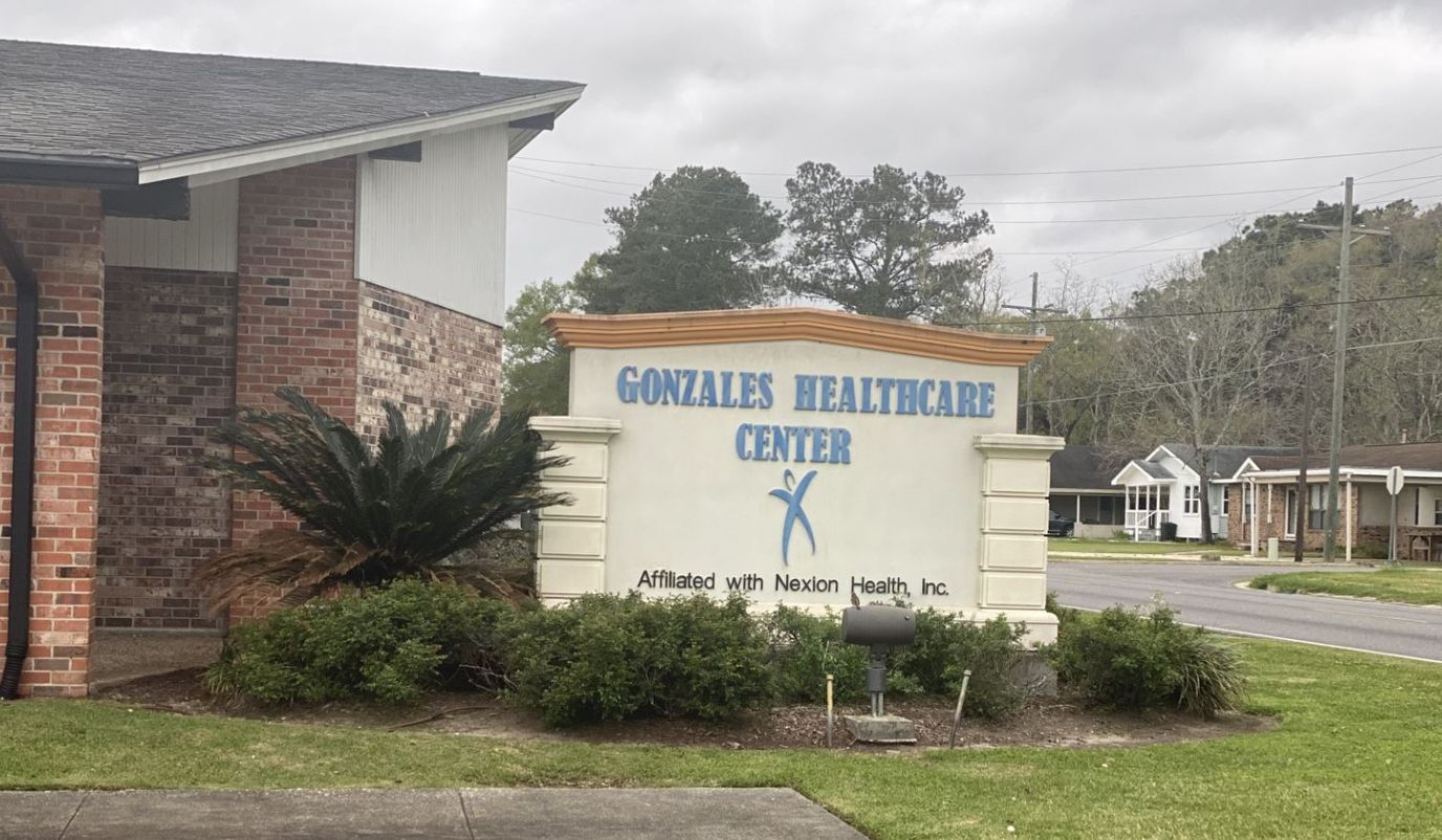 Exterior view of Gonzales Healthcare Center sign