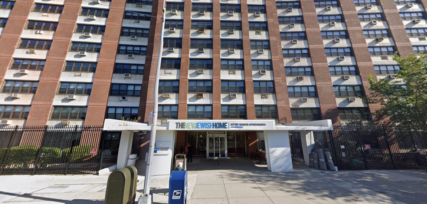 Exterior view of the senior apartments building