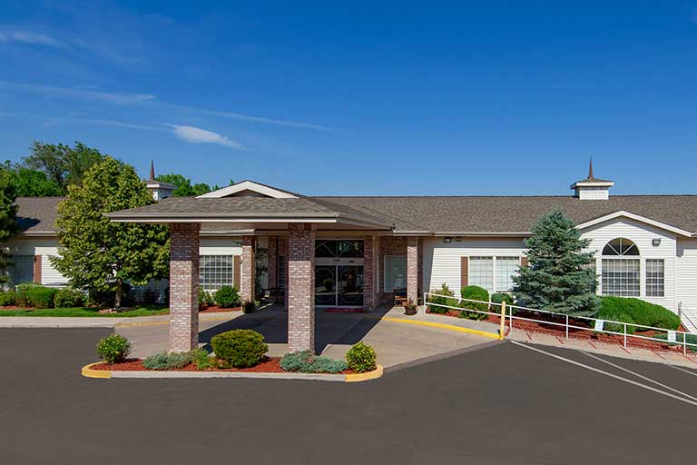 Front exterior of the Life Care Center of Colorado Springs