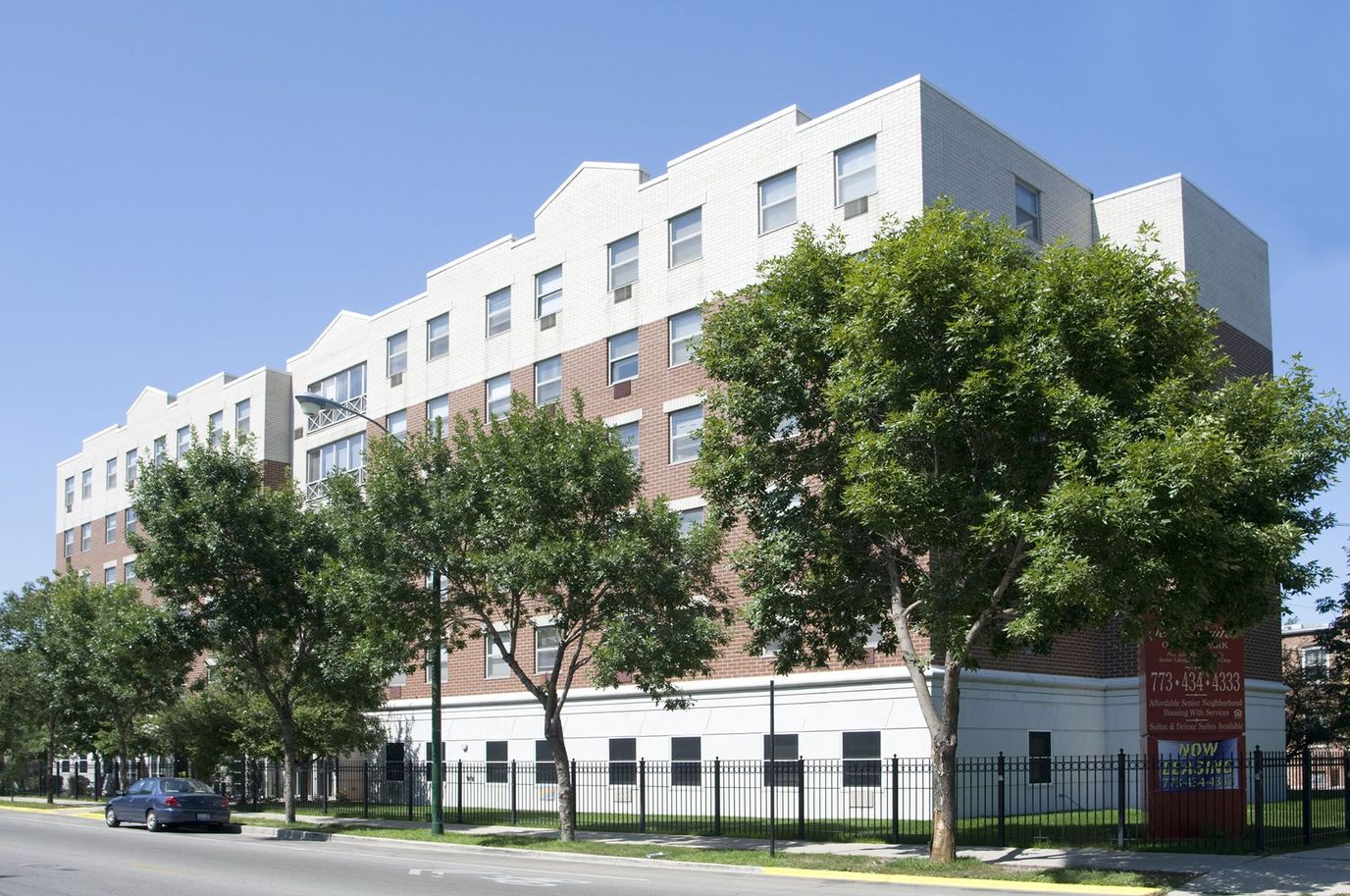 Exterior view of a senior living facility