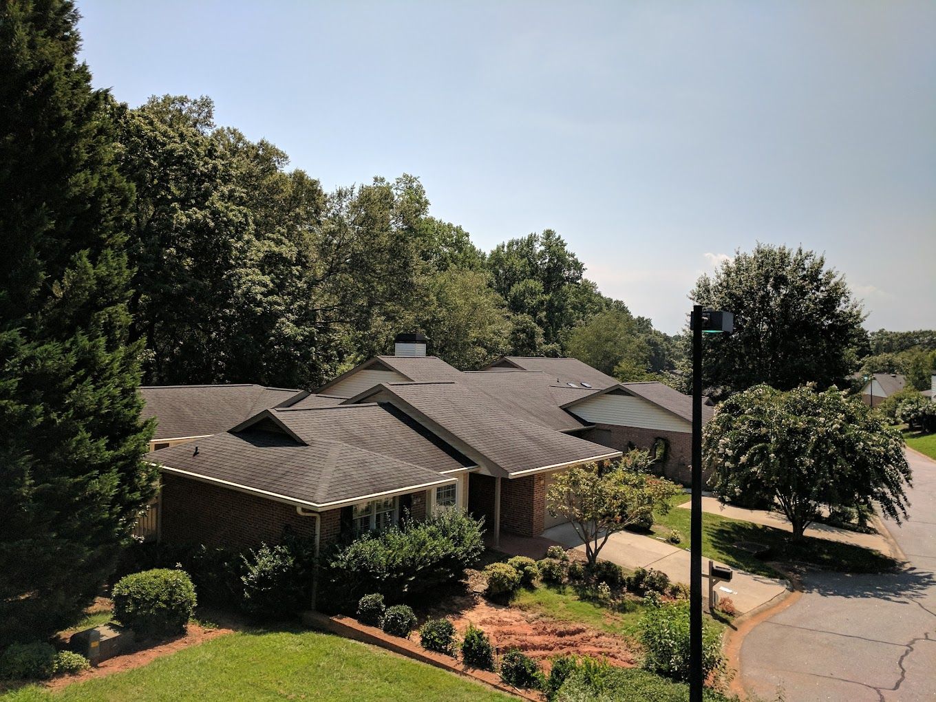 Exterior view of a retirement community building
