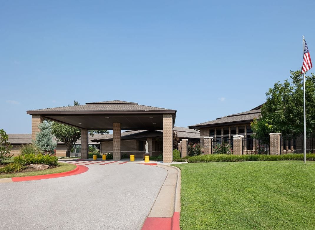 Entrance of St. Ann's Skilled Nursing facility
