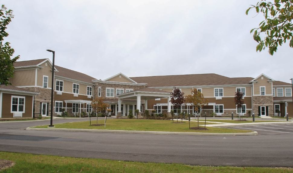 Exterior view of BrightStar Senior Living building