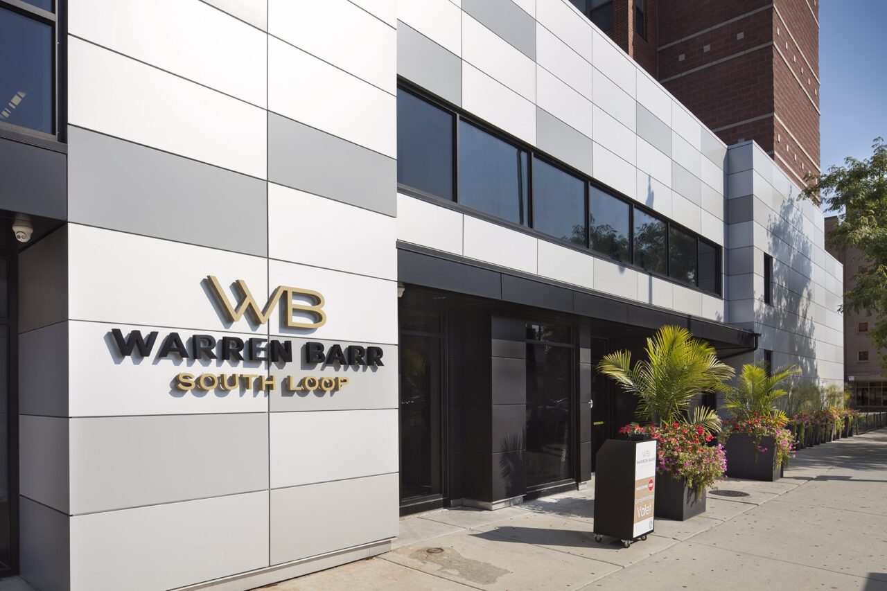 Front entrance of Warren Barr South Loop facility