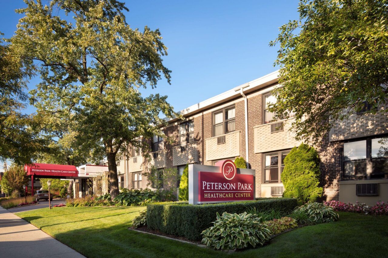 Exterior view of Peterson Park Healthcare Center building