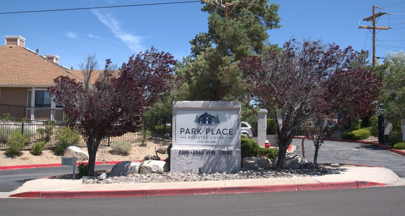 Entrance sign for Park Place Assisted Living