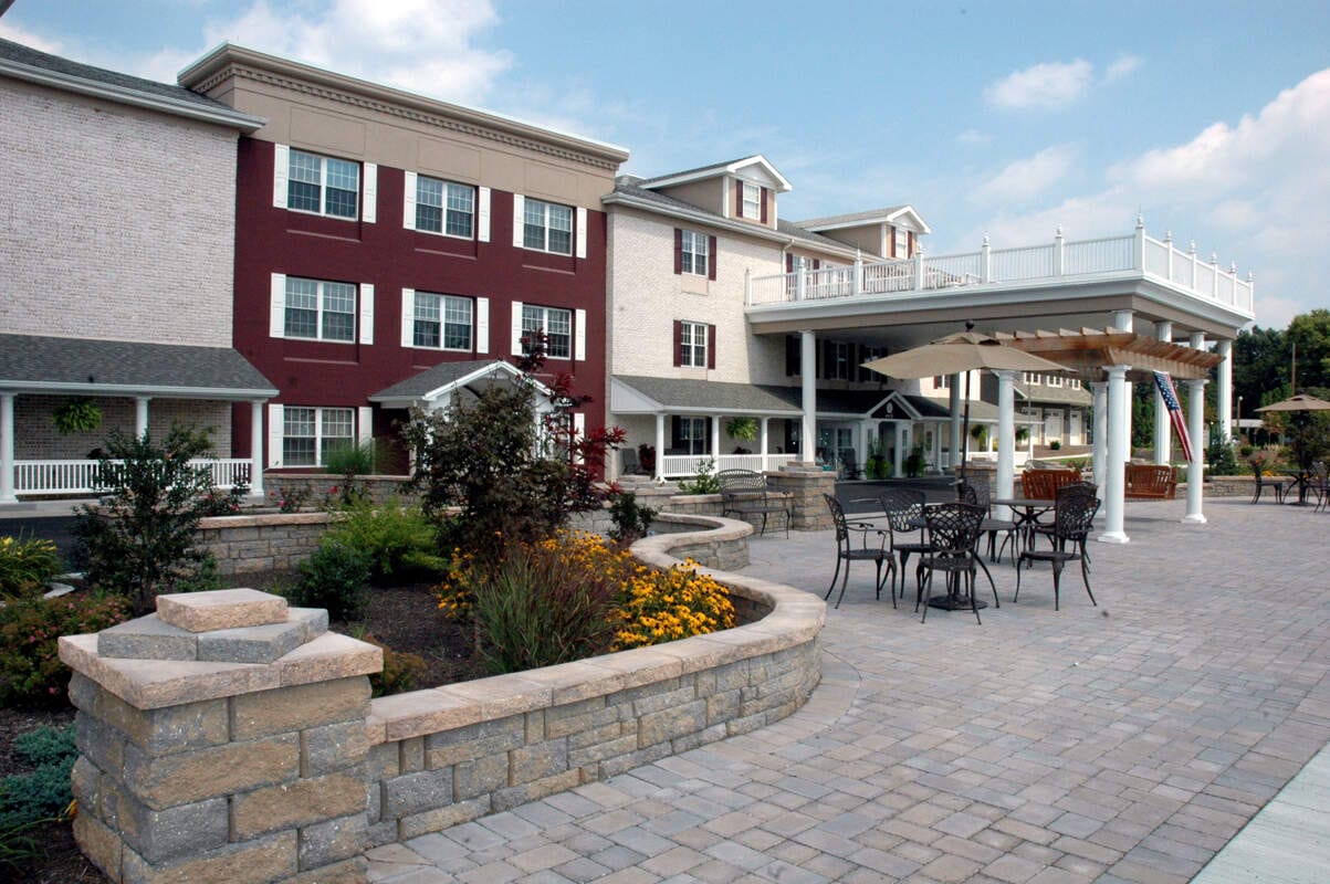Exterior view of Country Meadows nursing home