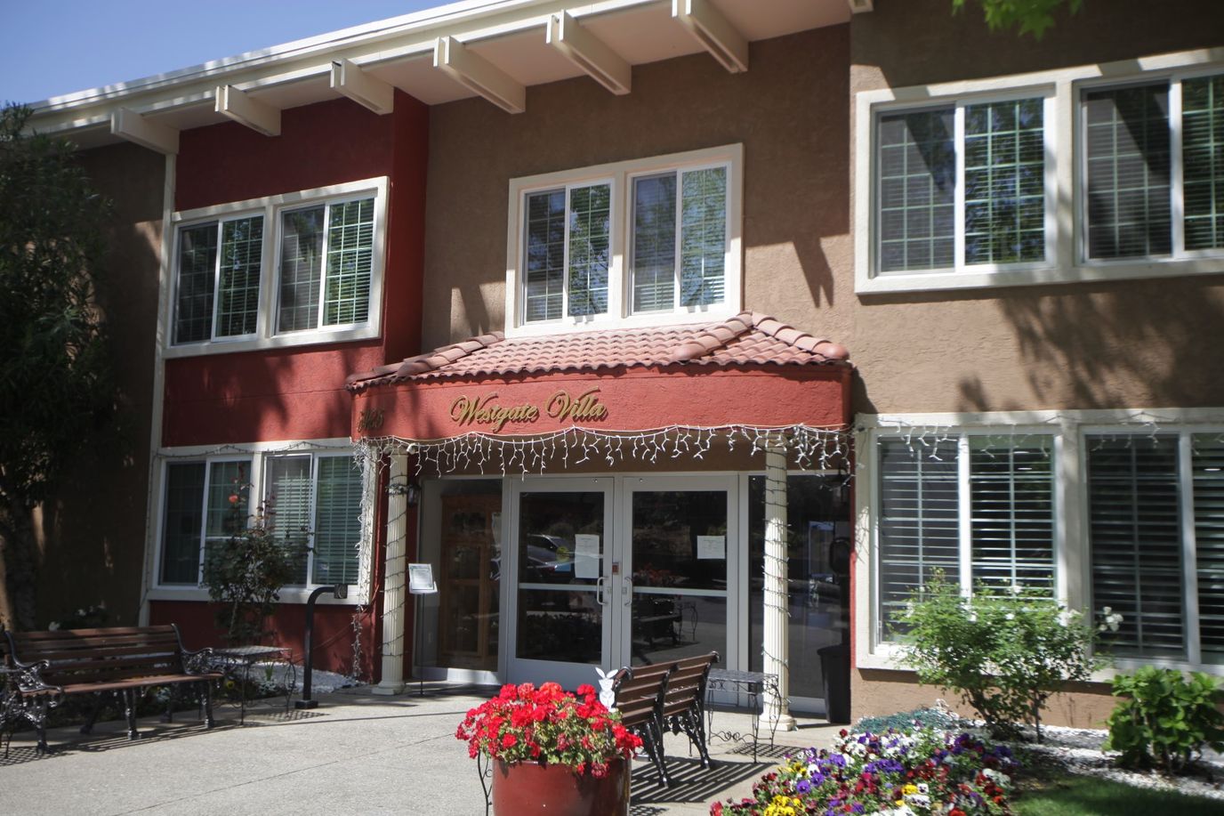 Exterior view of Westgate Villa Assisted Living entrance