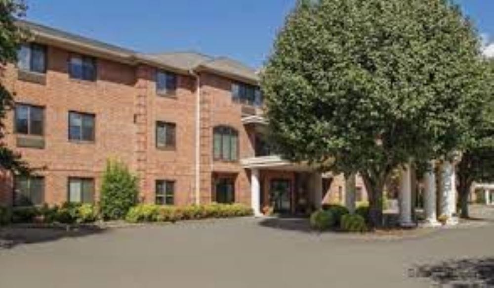 Exterior view of Maryfield Nursing Home entrance