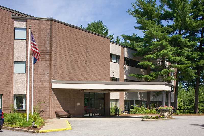 Exterior view of Ridgewood Center with entrance awning