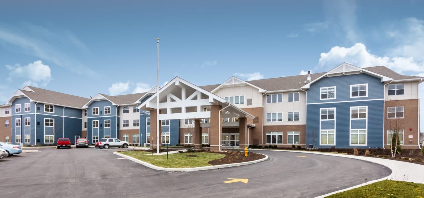 Exterior view of Silver Birch of Evansville facility