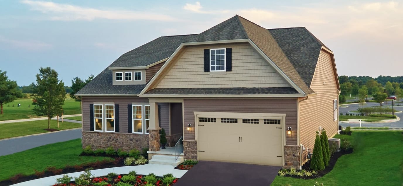 Exterior view of a building in a residential setting