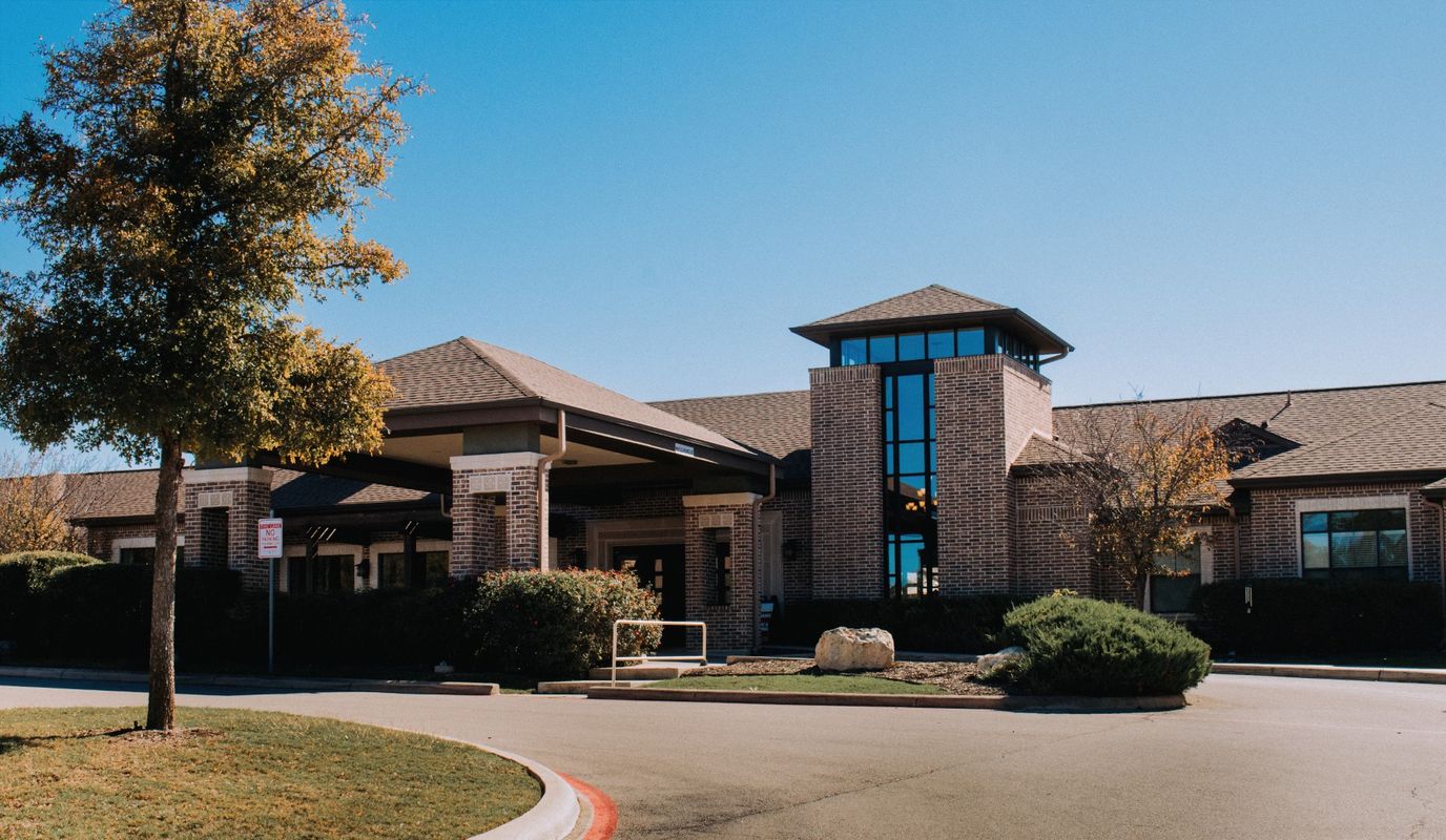Exterior view of a nursing home facility