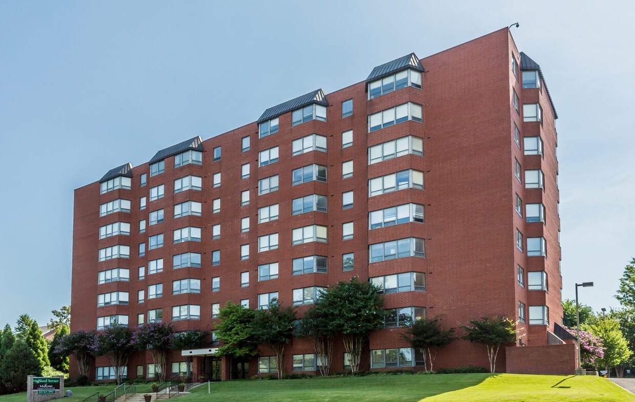 Exterior view of Highland Terrace at Midtown building