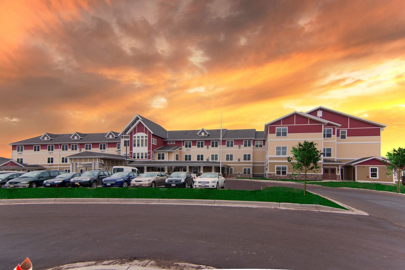 Exterior view of New Perspective Senior Living building