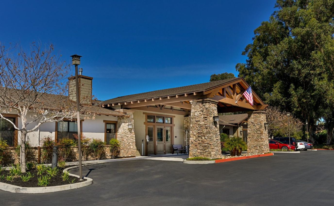 Exterior view of Sunol Creek Memory Care entrance