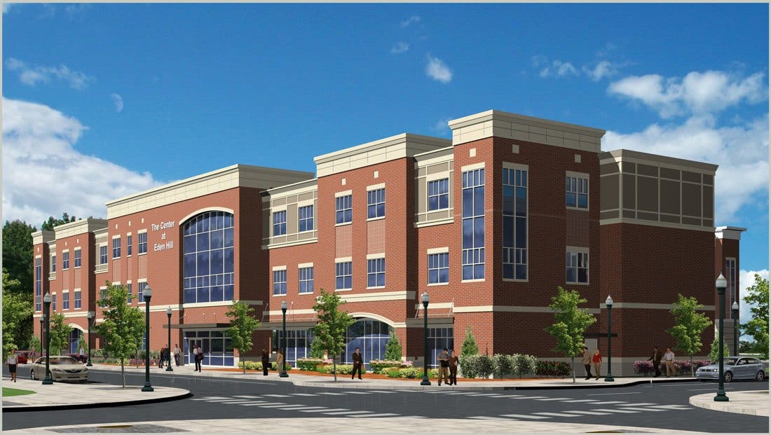 Exterior view of The Center at Eden Hill