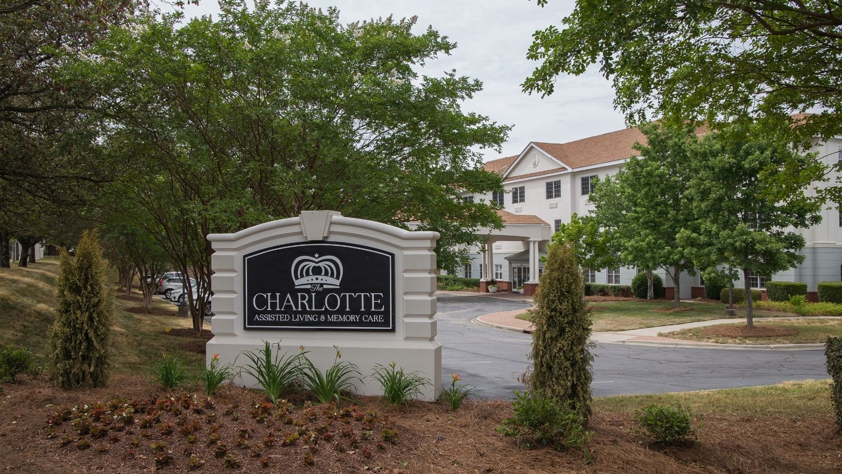 Exterior view of The Charlotte Assisted Living facility