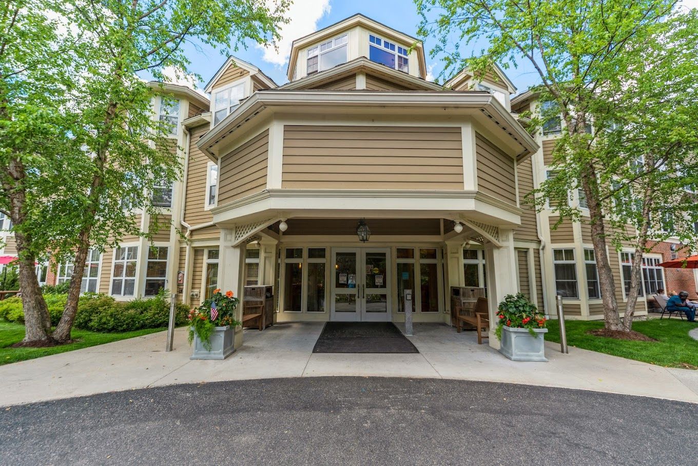 Entrance of The Gables at Winchester with landscaping