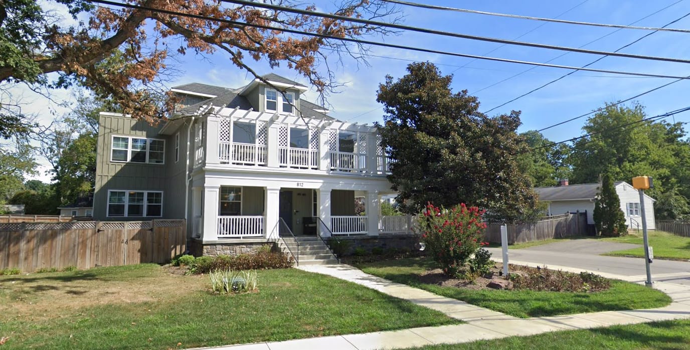 Exterior view of a multi-story assisted living facility