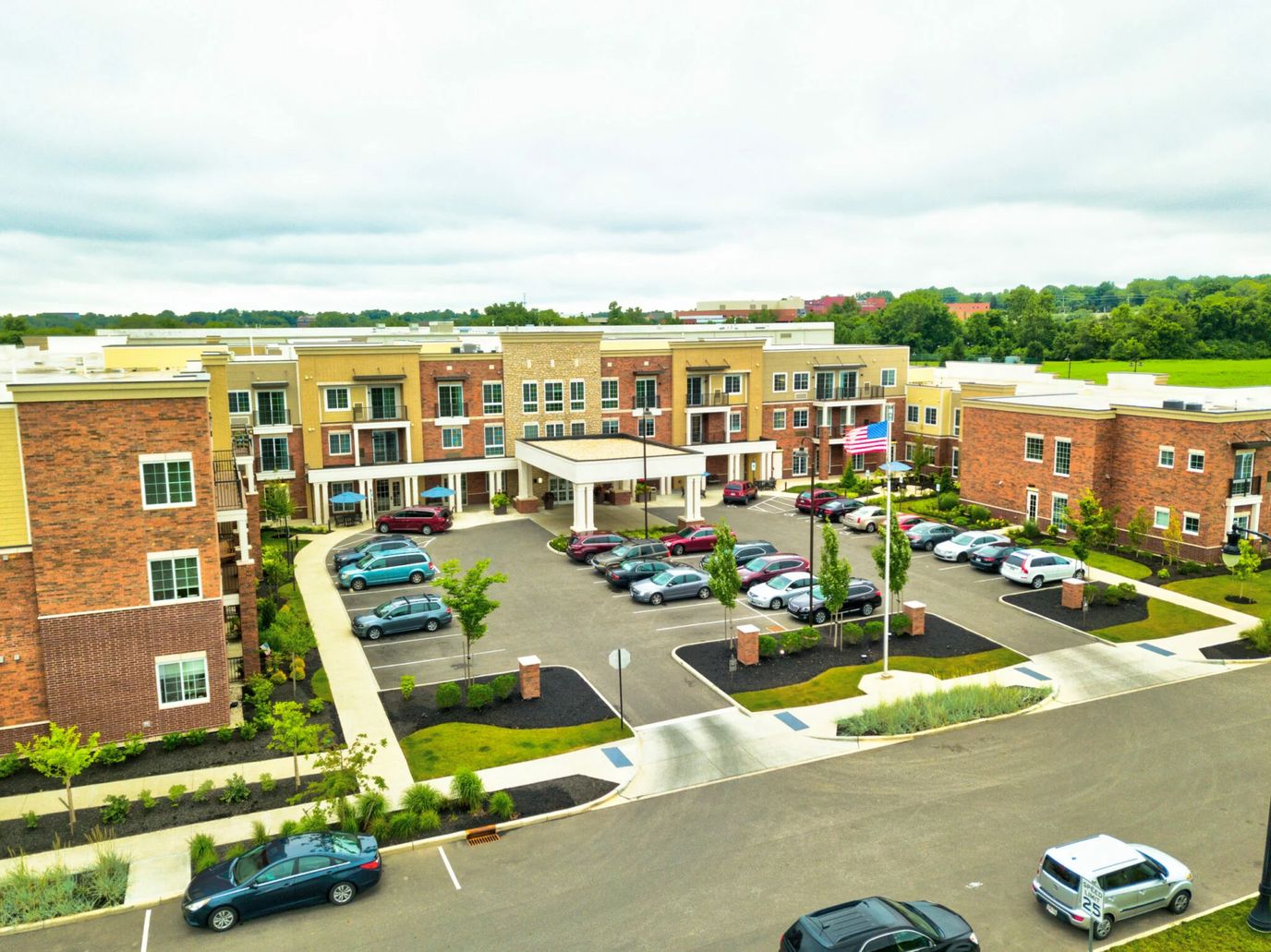 Exterior view of Westerville Senior Living facility