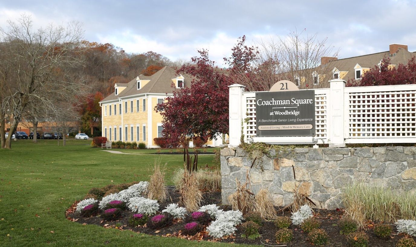 Exterior view of Coachman Square at Woodbridge
