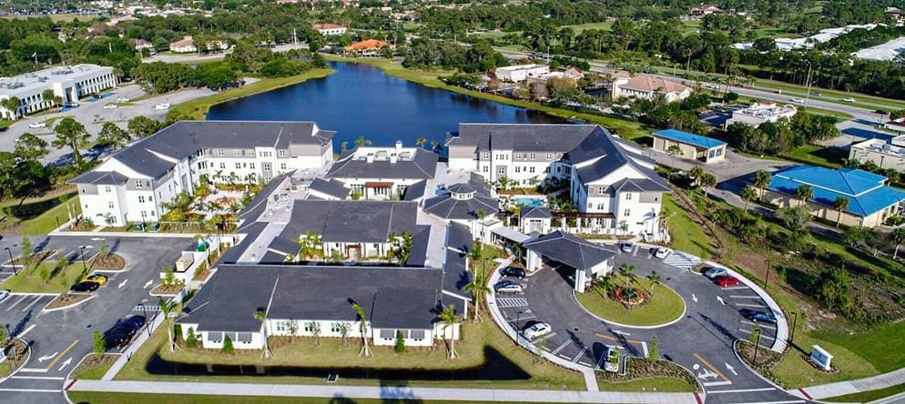 Aerial view of Watercrest St. Lucie West campus