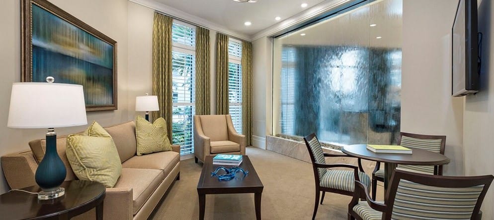 Cozy interior lounge with modern decor