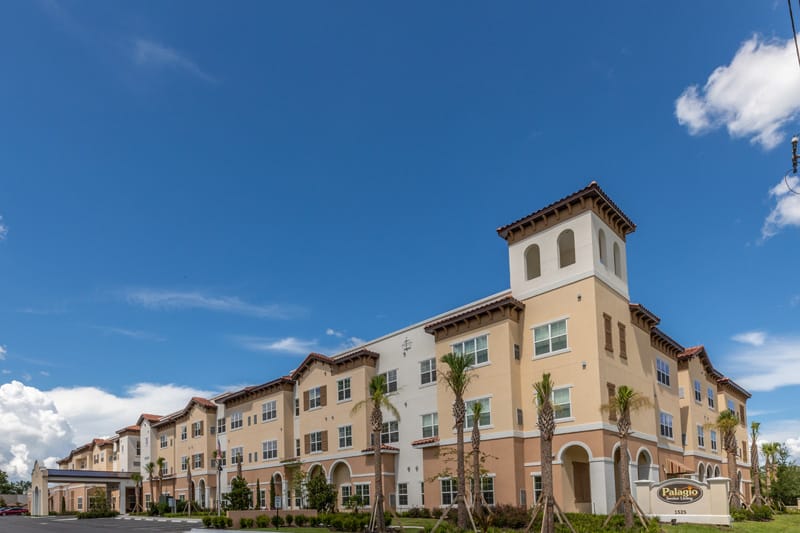 Exterior view of Palagio Senior Living facility