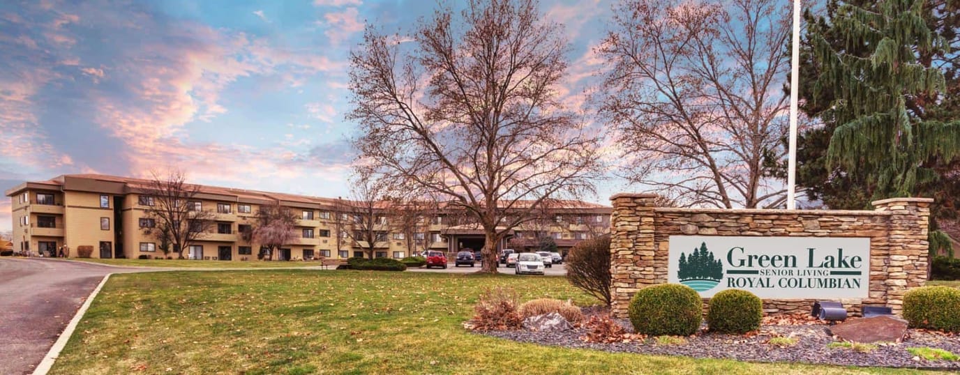 Exterior view of Green Lake Senior Living facility.