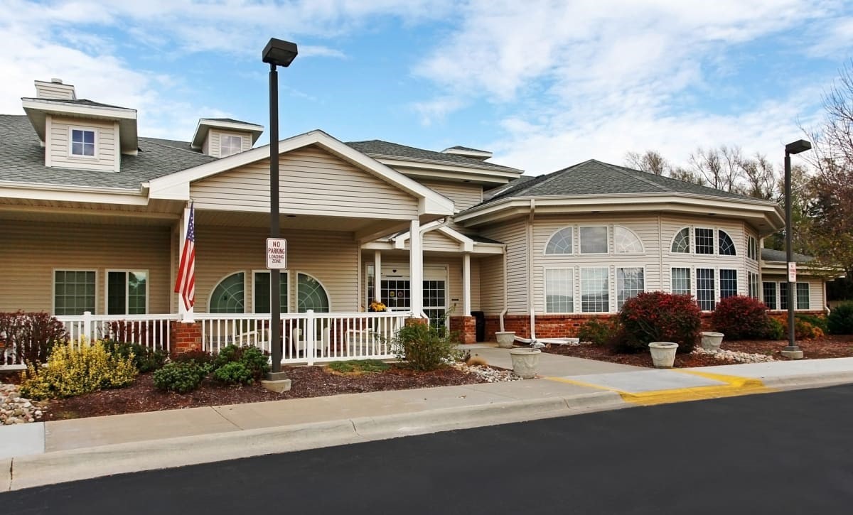 Exterior view of the Bailey Pointe facility entrance