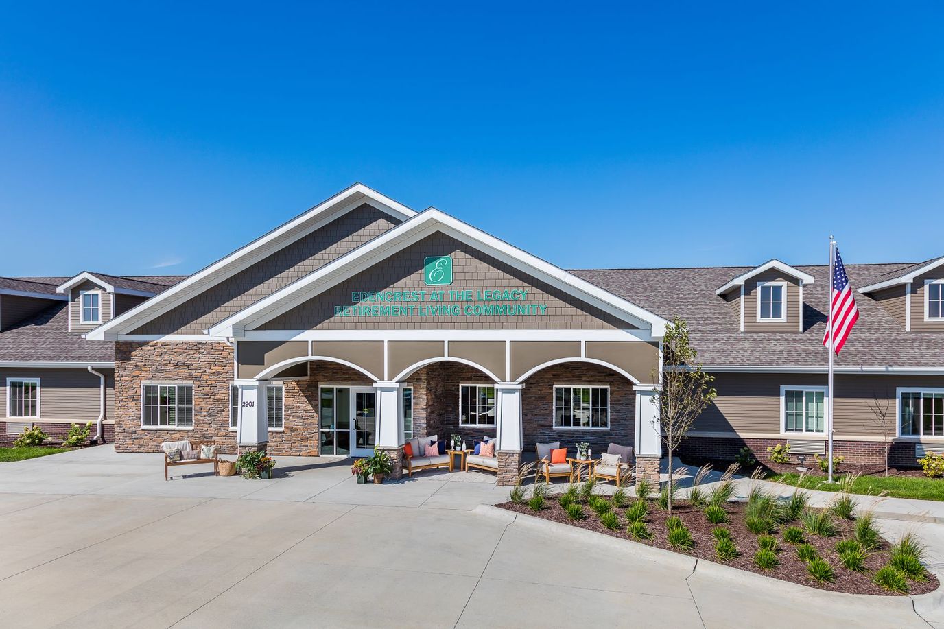 Exterior view of Edencrest at The Legacy entrance
