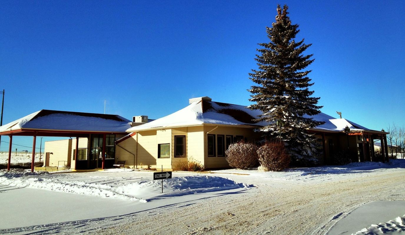 Exterior view of the Eppson Center for Seniors in winter