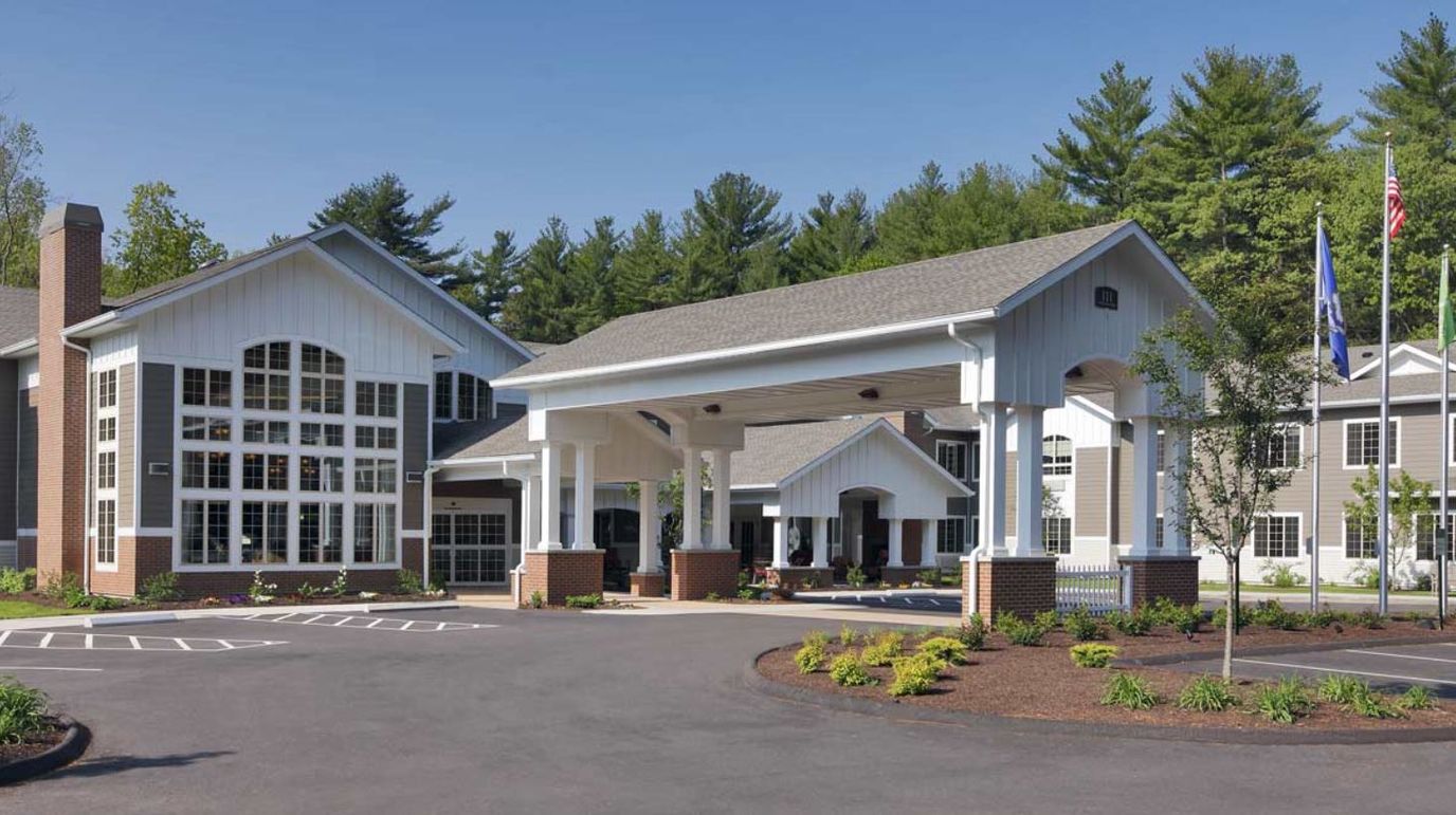 Front entrance of a senior living residence