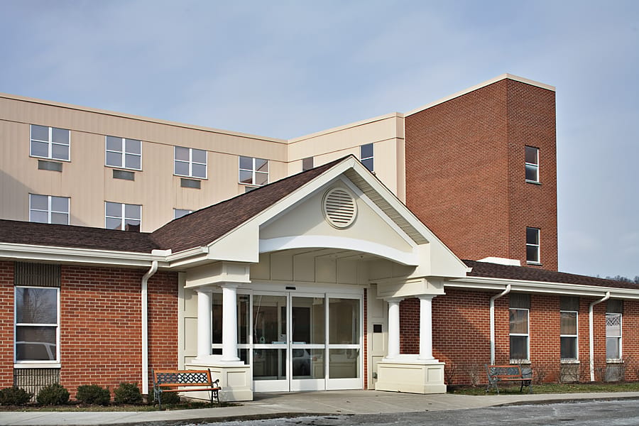 Exterior view of Heritage Care Center building