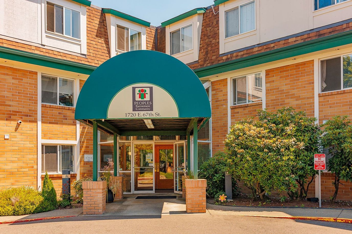 Entrance of Peoples Senior Living facility