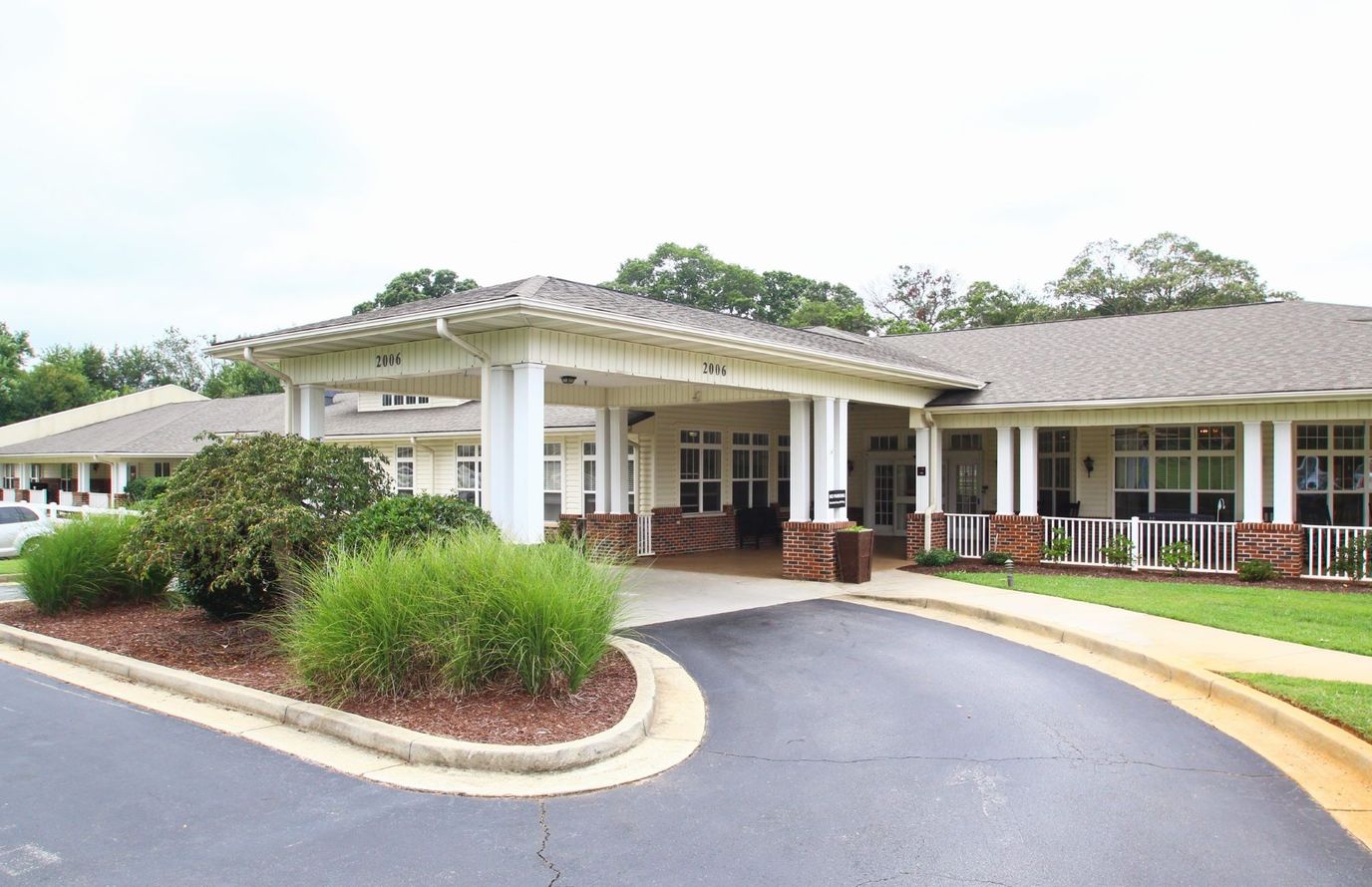 Exterior view of Pine Grove Senior Living facility