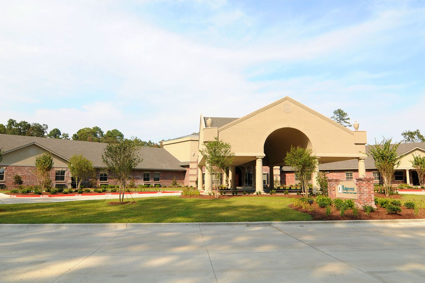 Front view of Ridgecrest Rehab & Skilled Nursing Center