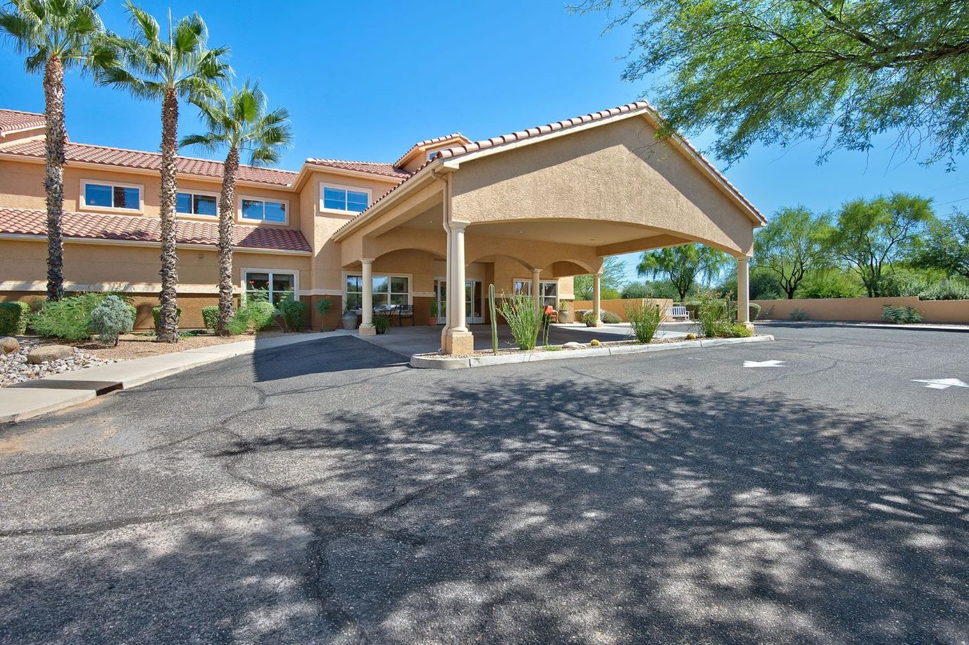 Entrance of Sierra del Sol assisted living facility