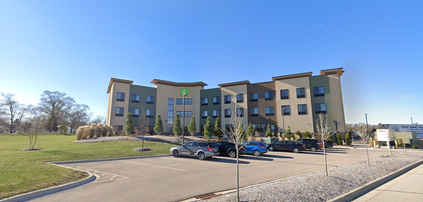 Exterior view of the TLC Senior Living building