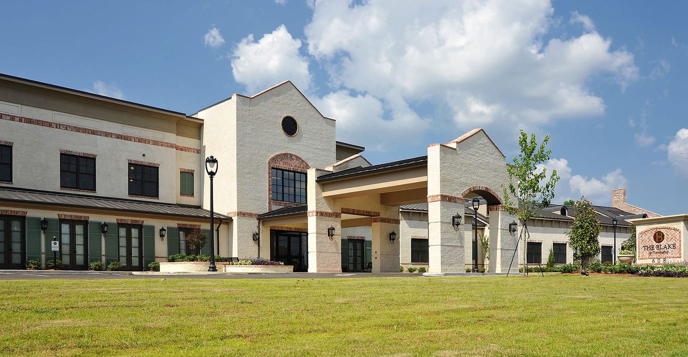 Exterior view of The Blake at Township nursing home