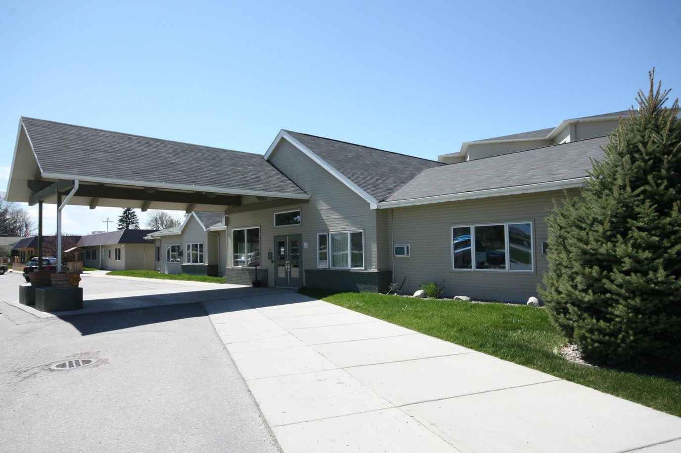 Front exterior of a senior living facility