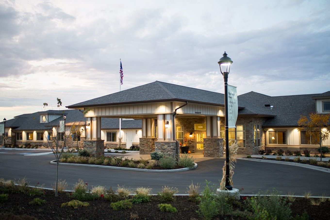 Exterior view of The Peaks at Clinton Memory Care facility