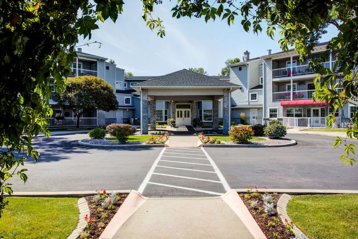 Front entrance of The Village Senior Residence