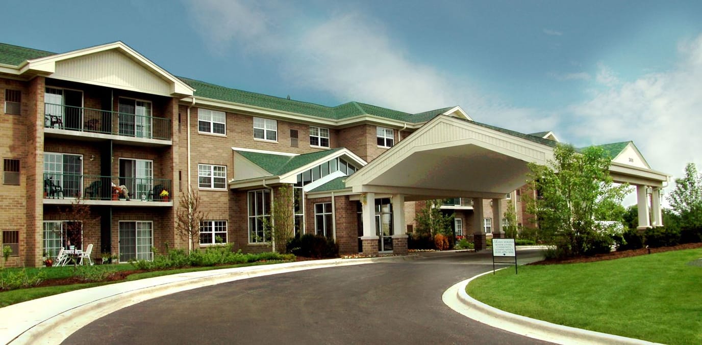 Exterior view of a nursing home facility